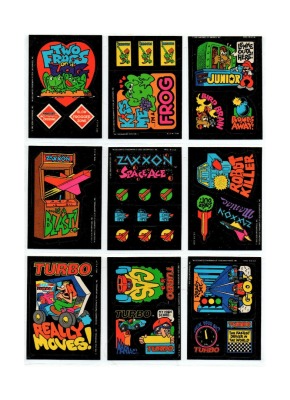 Zaxxon Frogger Donkey Kong Jr Turbo - Sticker - Sega / Nintendo