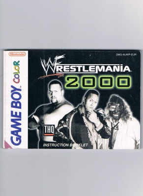 Wrestling Mania 2000 - Instruction - Nintendo Game Boy Color