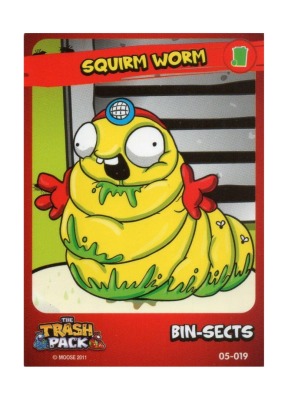 Squirm Worm / Bin-Sects - The Trash Pack Trading Cards - Series 2