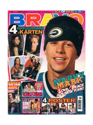 BRAVO Nr.22 - 1994 - Komplett - Heft Magazin 94 - Marky Mark Bryan Adams Ace of Base Marusha 2