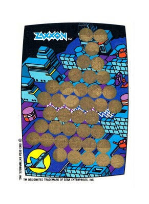 Zaxxon - Sega Rubbelkarte