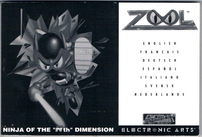 Zool - User Manual / instruction - Sega Mega Drive