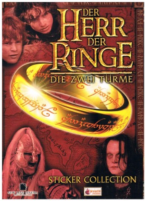 Herr der Ringe - Die zwei Türme - Stickeralbum Incomplete Merlin 2002