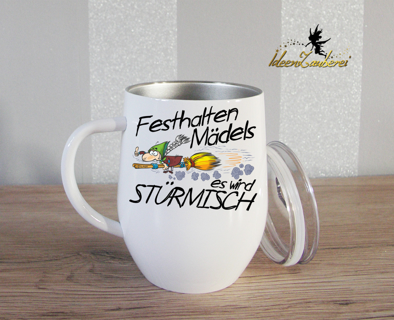 Thermobecher Kaffeebecher mit Spruch und Namen Online Shop