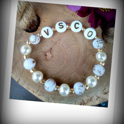 VSCO Perlenarmband - Farbenprächtiges VSCO Perlen-Armband für die hippen Mädels der Generation Z