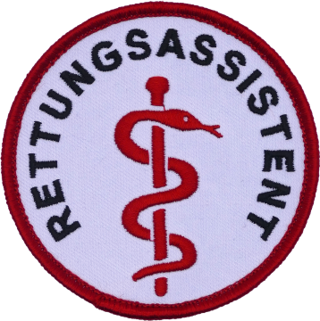 Rettungsassistent / Ärmelabzeichen mit Klett