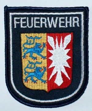 Feuerwehr Schleswig-Holstein Wappenaufnäher / Ärmelabzeichen