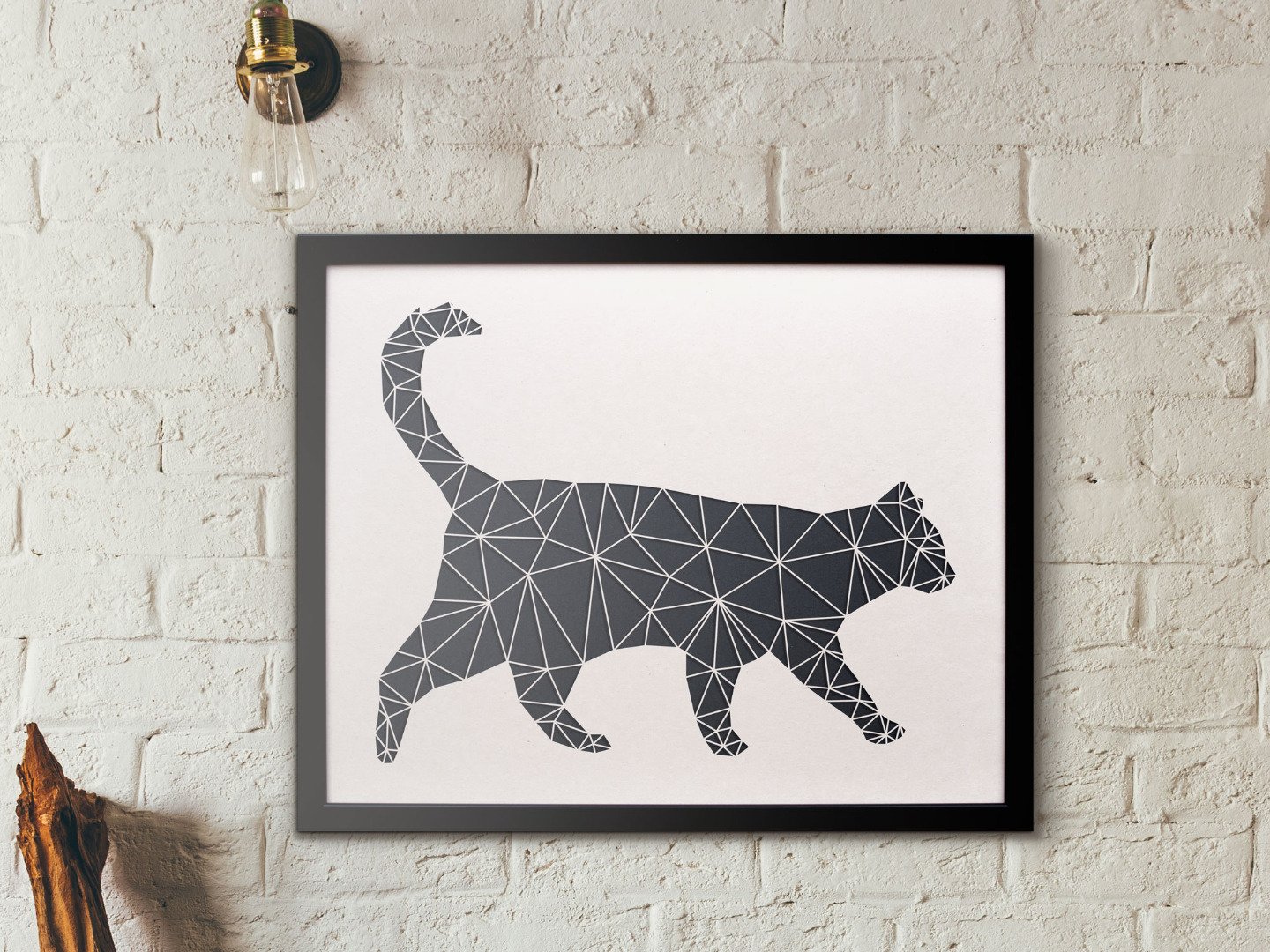 Geometric Wall Art - Laser Cut from Paper CAT 6