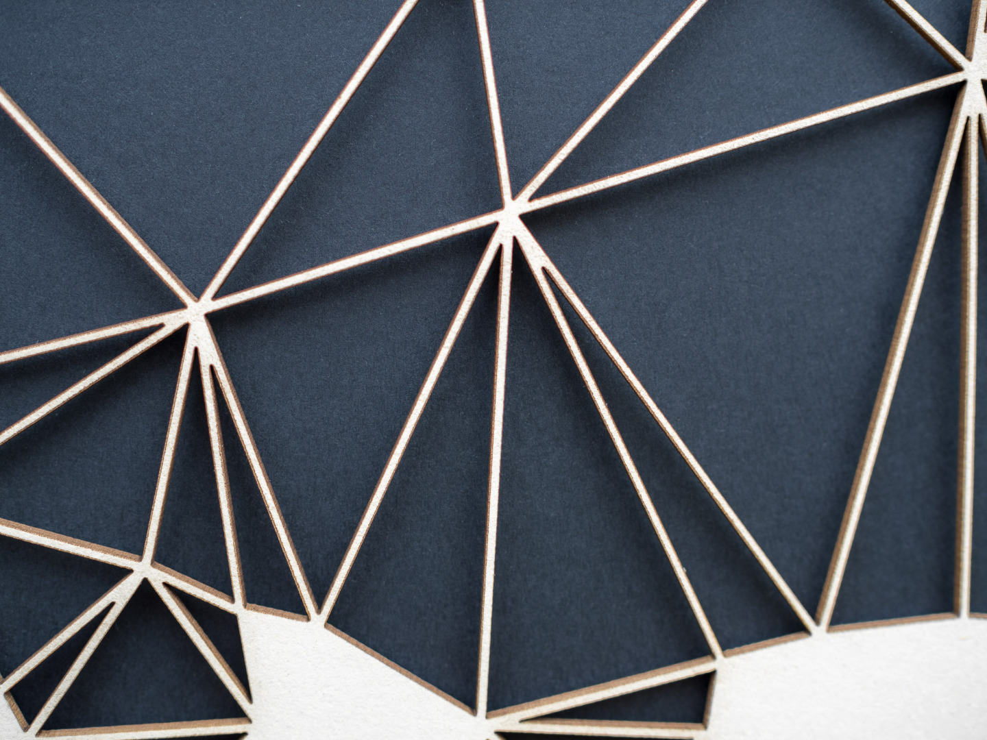 Geometrische Paper Art - Wanddeko T-REX 3