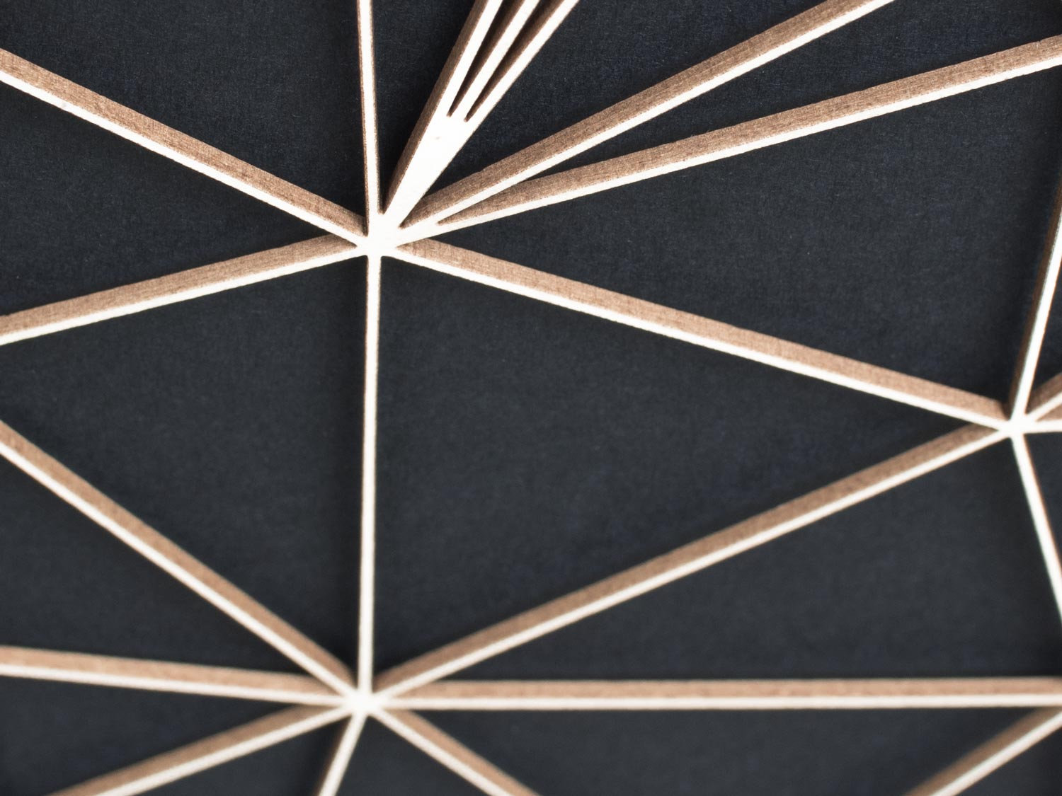 Geometric Wall Art - Laser Cut from Paper FLAMINGO 2