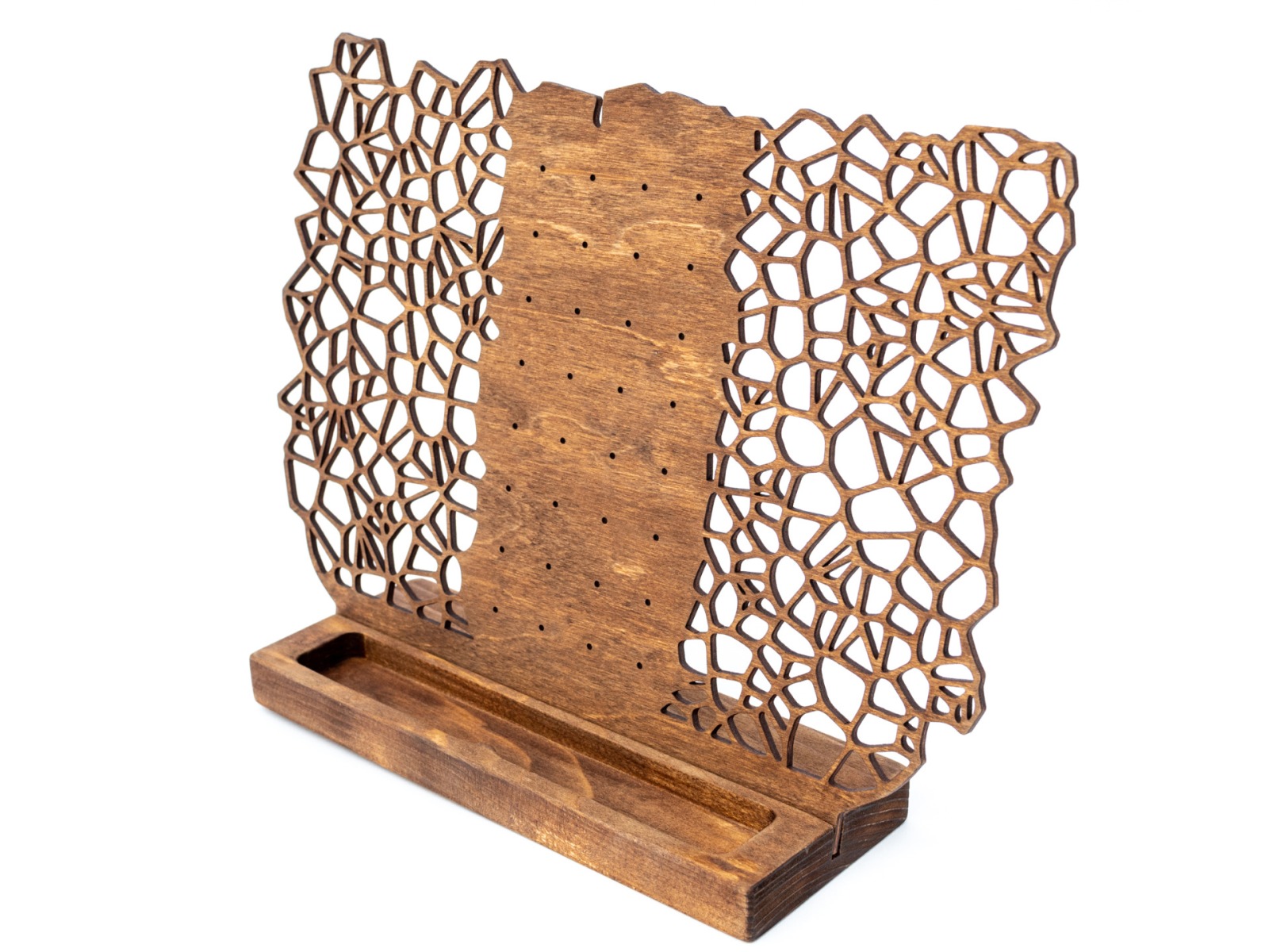 Earring Holder Stand with Ring Storage ORGANIC RING 6