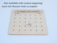 Moderne Ohrstecker Aufbewahrung aus Holz CARD 9