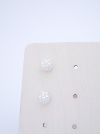 Moderne Ohrstecker Aufbewahrung aus Holz CARD 6
