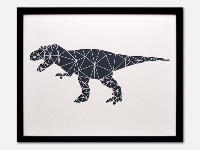 Geometric Wall Art - Laser Cut from Paper T-REX - arborala Originals