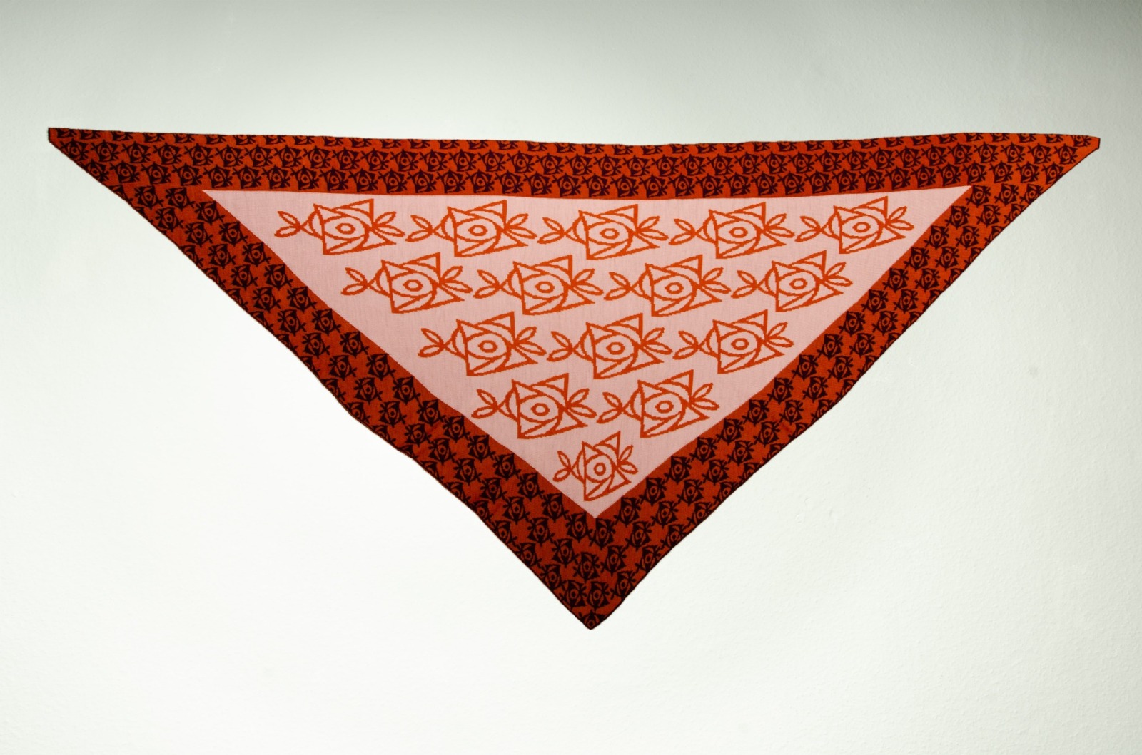 Stole Rose in burgundy, orange and pink 5