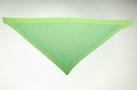 Scarf Shine triangular in lime-green and turquoise 5