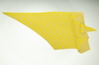 Sun shawl made of organic cotton in lemon and natural 5