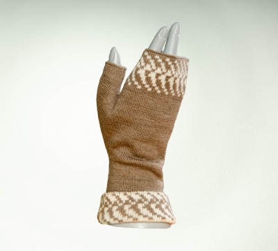 Handwarmer - Colours: taupe and creme
