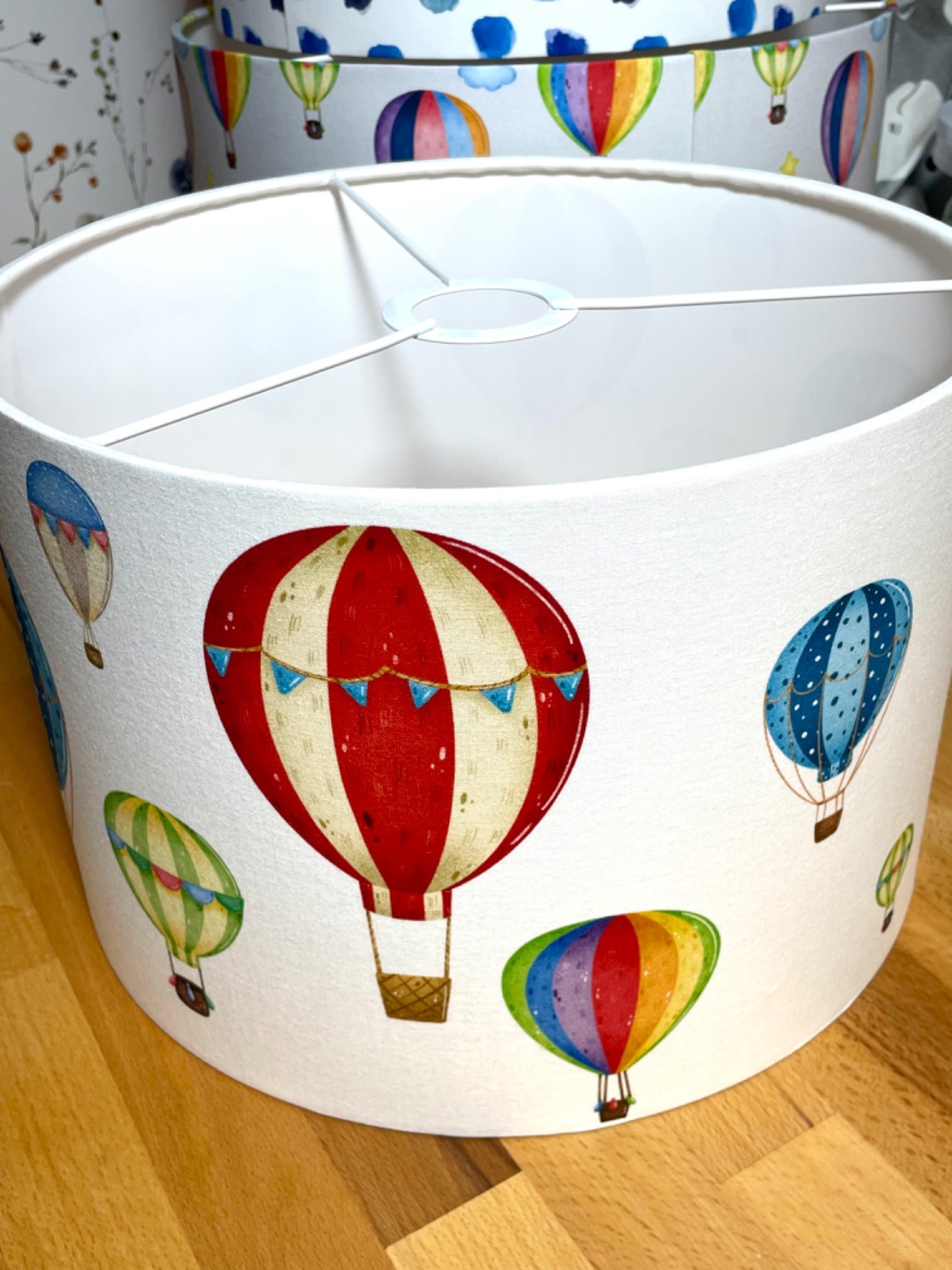 Lampe Heißluftballons viele Farben Lampenschirm Kinderzimmer Hängelampe Kinder 8