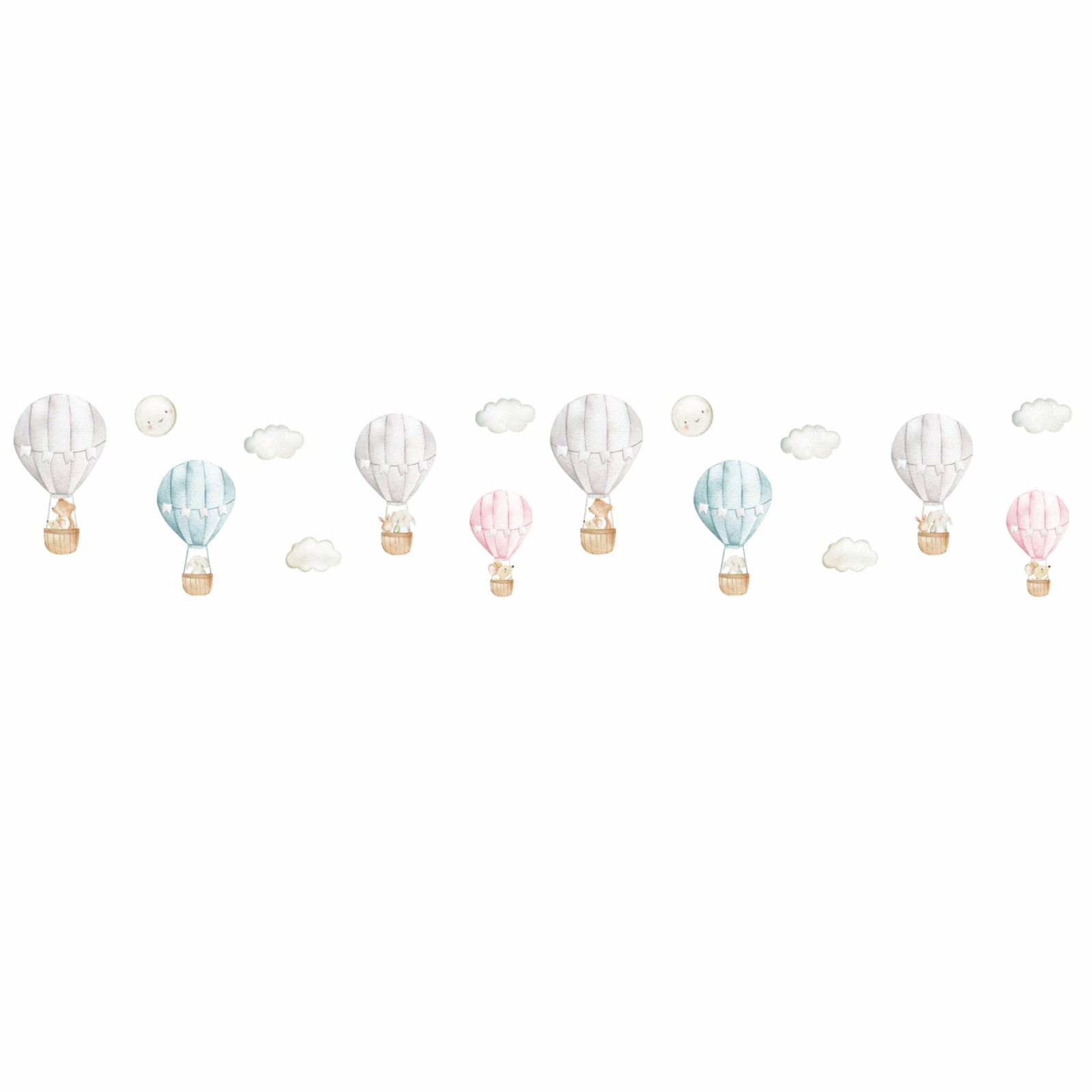 Lampe Heißluftballons mit Tieren, viele Farben Lampenschirm Kinderzimmer, Hängelampe Kinder 2