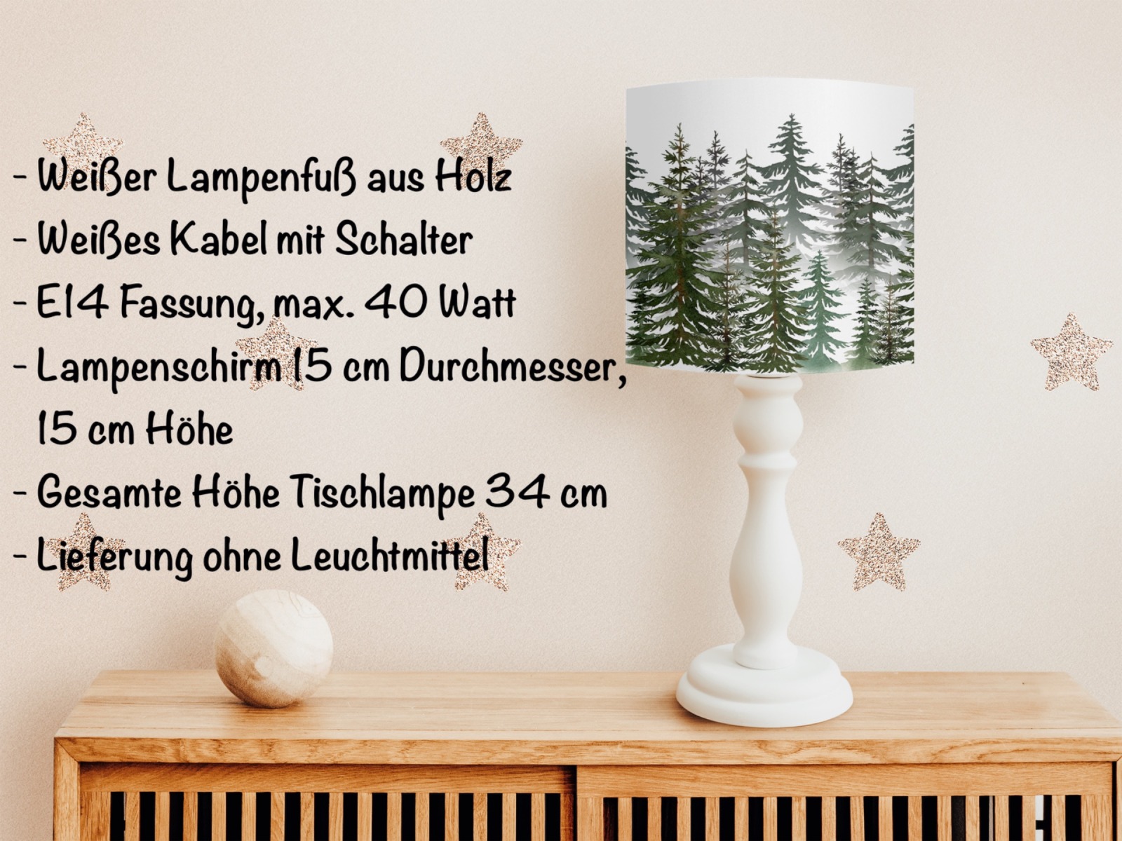 Lampe Wohnzimmer Wald , Lampenschirm grün, Hängelampe Küche, Tischlampe grün Bäume 6