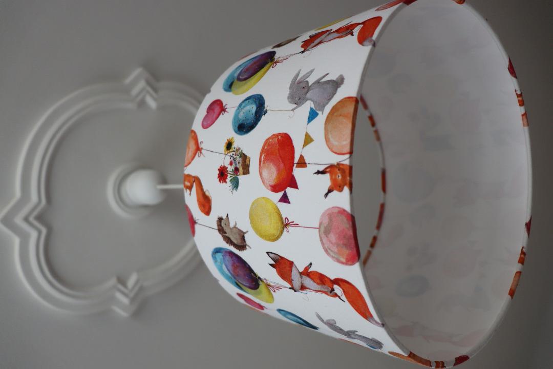 Lampenschirm Kinderzimmer Füchse und Luftballons 5