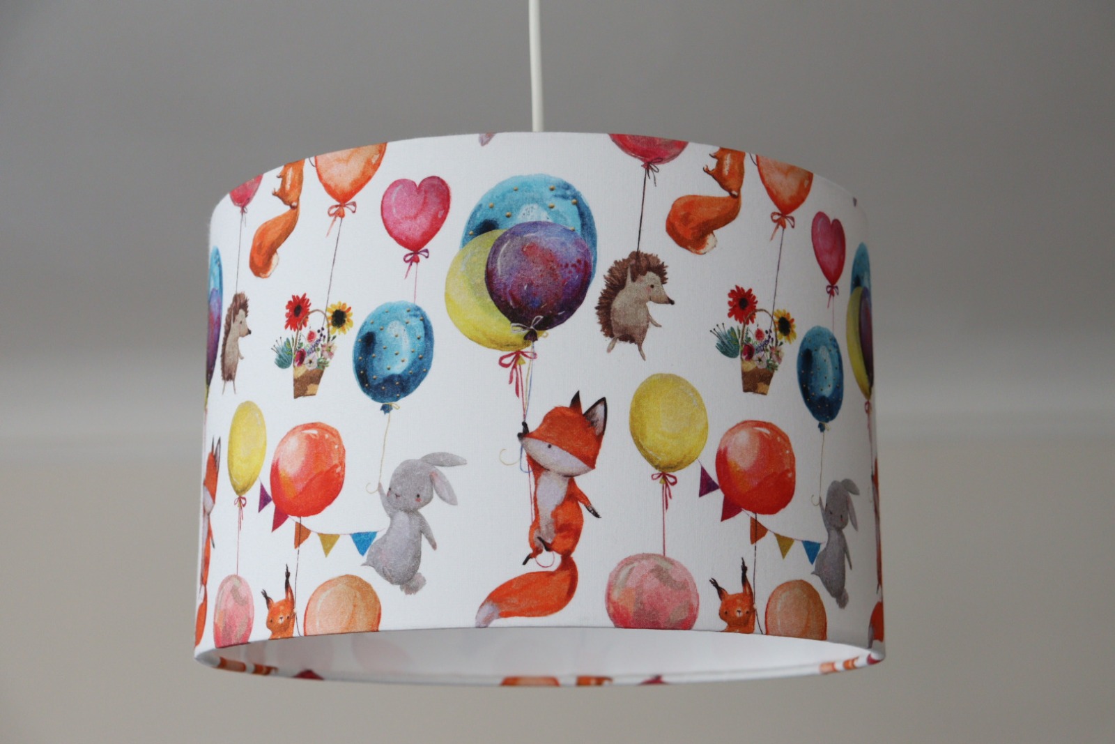 Lampenschirm Kinderzimmer Füchse und Luftballons