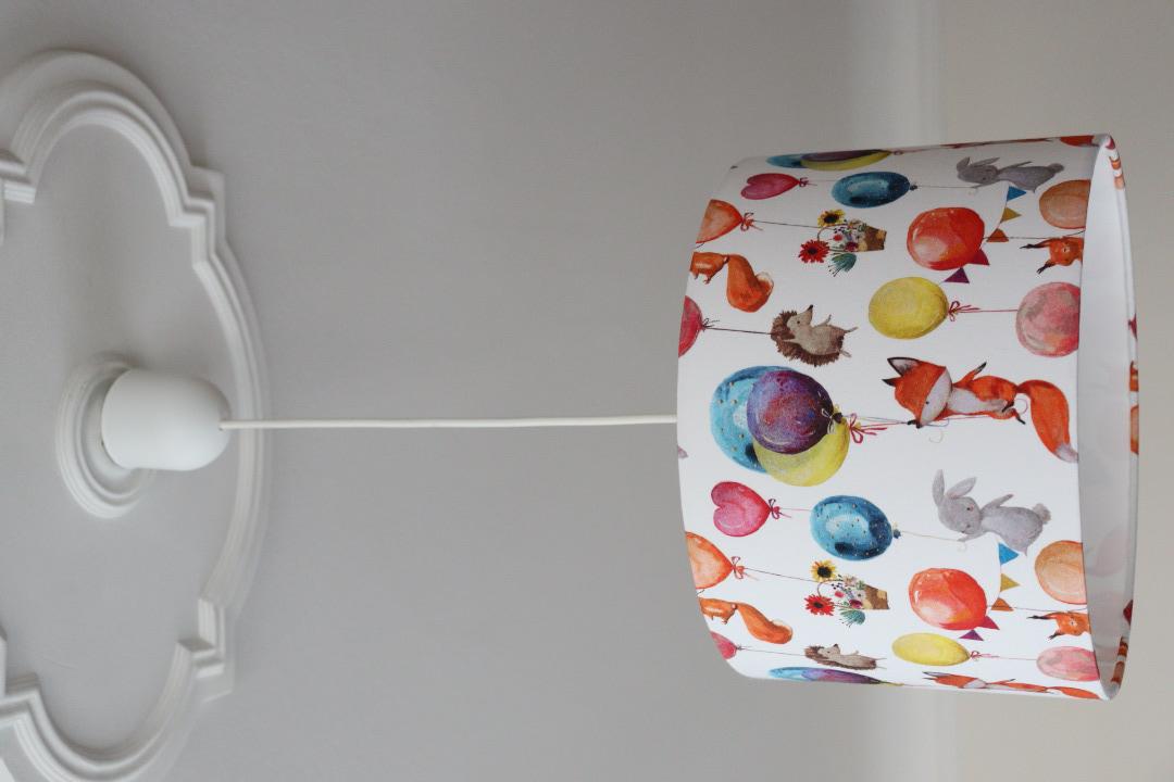 Lampenschirm Kinderzimmer Füchse und Luftballons 7