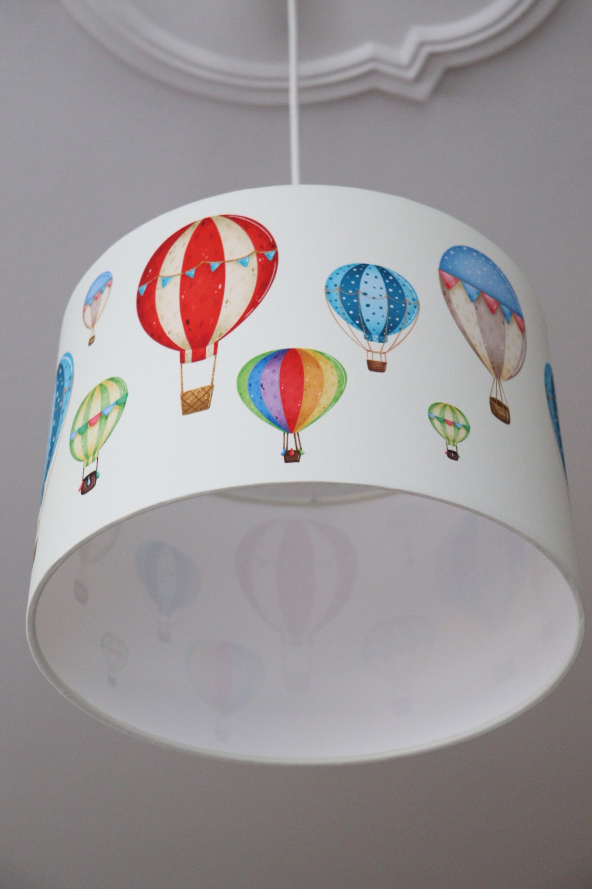 Lampe Heißluftballons viele Farben Lampenschirm Kinderzimmer Hängelampe Kinder 9