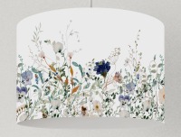 Wohnzimmerlampe Blumen, Lampenschirm floral, Hängelampe Wildblumen