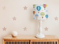 Tischlampe Kinderzimmer Heißluftballons, Kinderlampe Ballons, Geschenk zur Geburt oder Taufe,