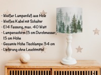 Lampe Wohnzimmer Wald , Lampenschirm grün, Hängelampe Küche, Tischlampe grün Natur 4
