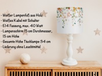 Lampenschirm Blumen Deckenlampe, Lampenschirm floral, Hängelampe Wohnzimmer 6