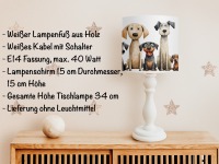 Lampenschirm Hunde, Kinderlampe Decke, Deckenlampe Baby, Hängelampe Mädchen, Lampe Hunde,