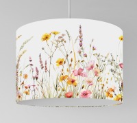 Lampenschirm Wiese Blumen Deckenlampe, Lampenschirm floral, Hängelampe Wildblumen