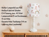 Lampenschirm Einhorn, Deckenlampe Einhorn, Lampenschirm Regenbogen, Kinderzimmerlampe Regenbogen,