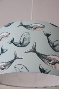 Lampenschirm Kinderzimmer Wale türkis 4