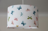 Lampenschirm mit Schmetterlingen und Libellen 5