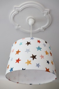 Lampenschirm Kinderlampe mit bunten Sternen. 2