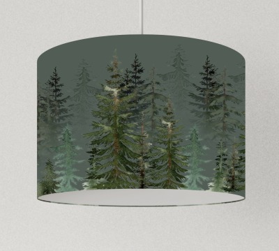 Lampe Wohnzimmer Wald , Lampenschirm grün, Hängelampe Küche, Tischlampe grün Bäume