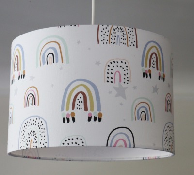 Lampenschirm Kinderzimmer, Lampe Regenbogen, Kinderlampe, Kinderzimmerlampe