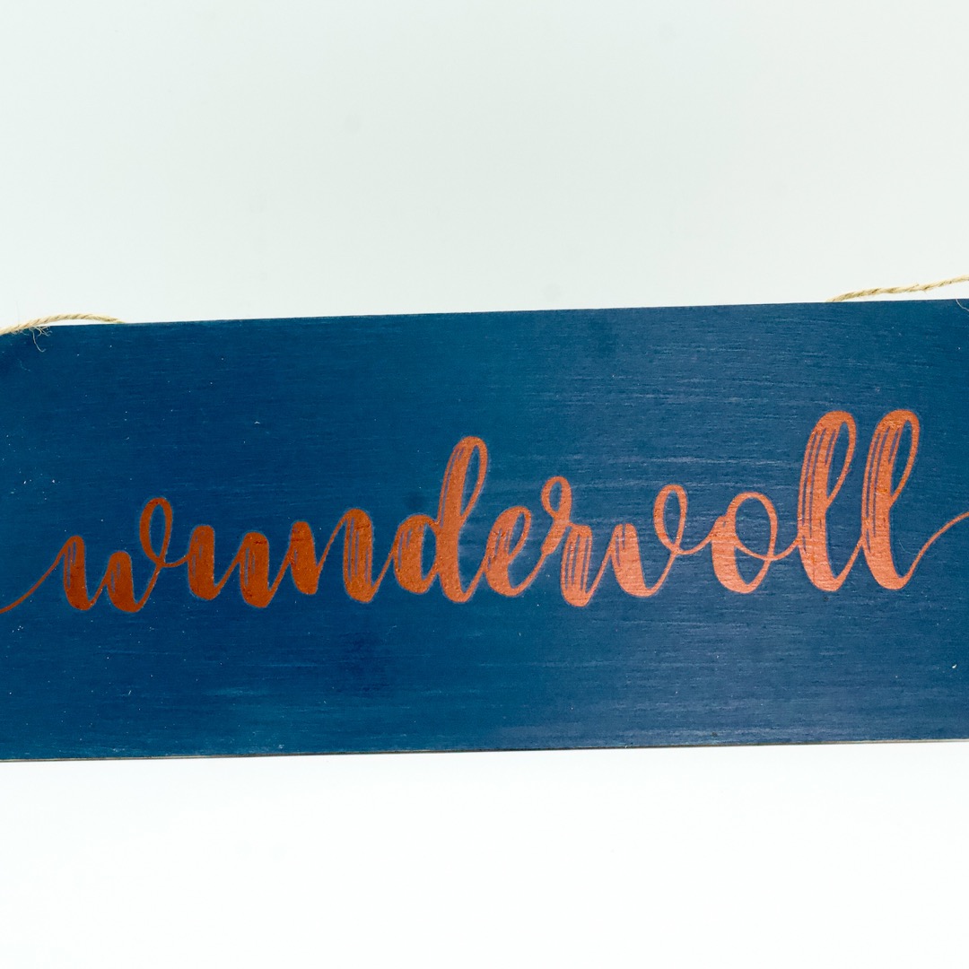 wundervoll - Holzschild 5