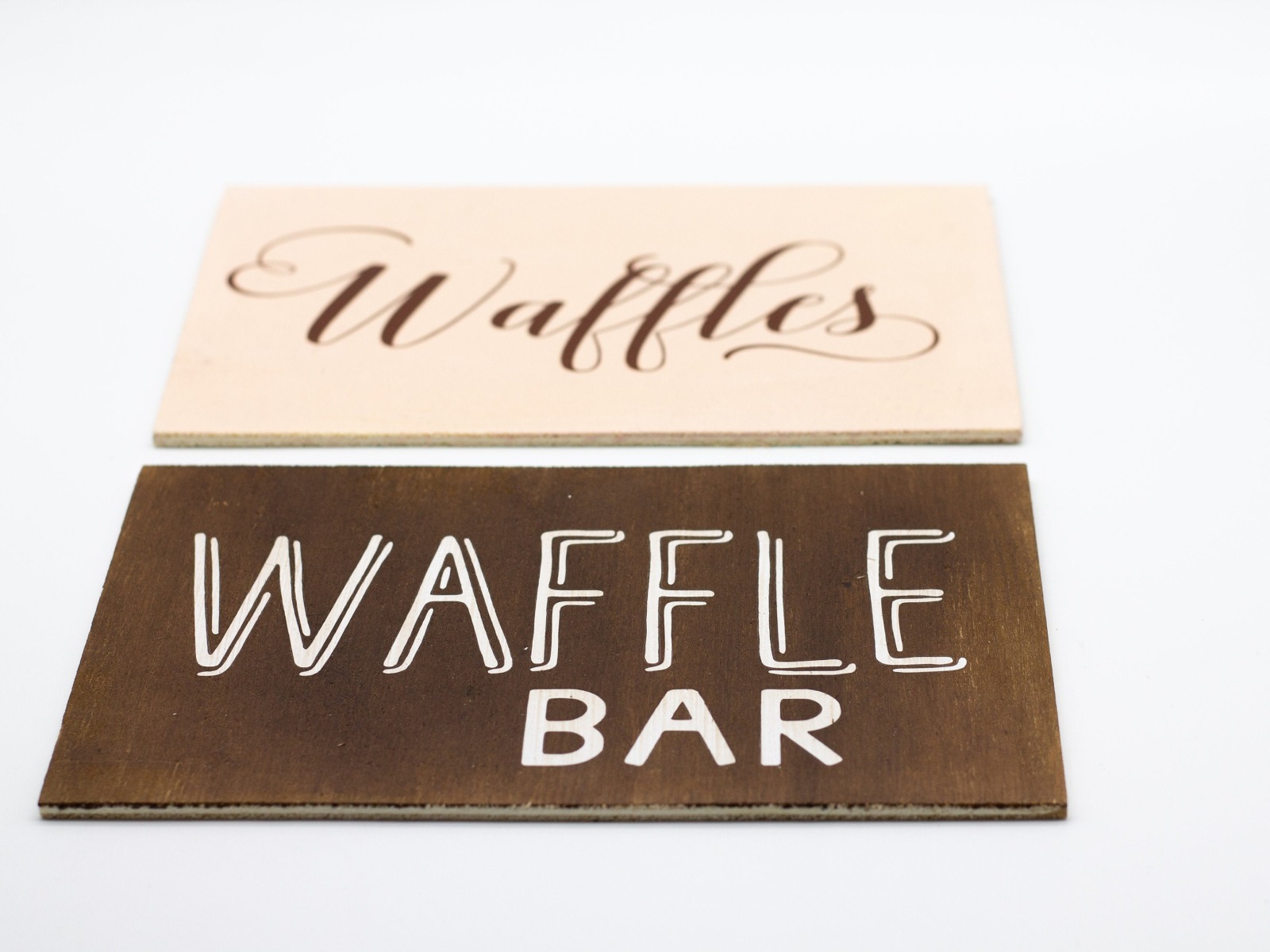 Waffle Bar Holzschild 3