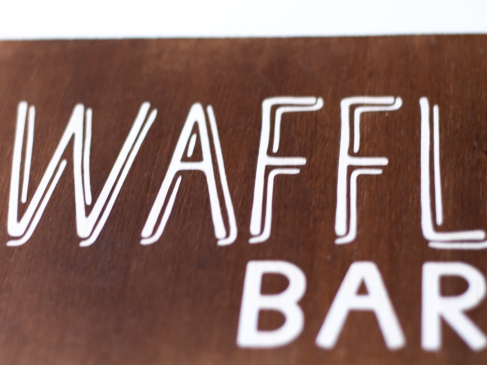Waffle Bar Holzschild 7