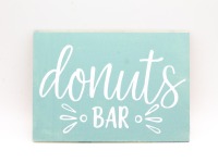 Donut Bar - Holzschild