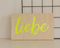 Neon Holzschild - Liebe 5
