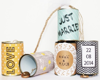 Wedding Cans Autodosen classic - 5 Dosen individuell gestaltet