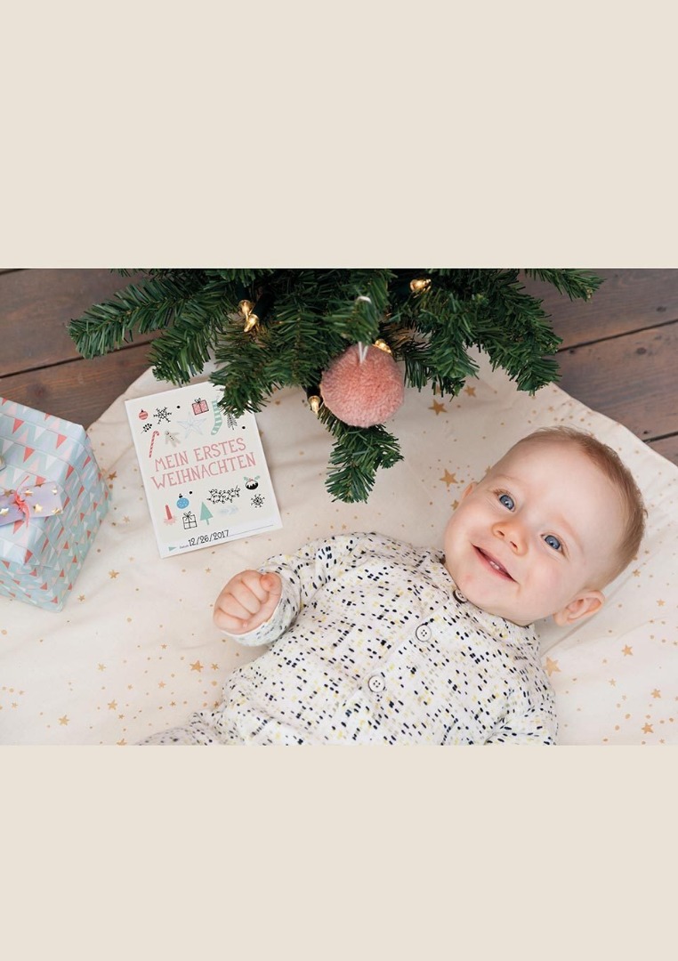 Baby Cards Milestone Weihnachten 2