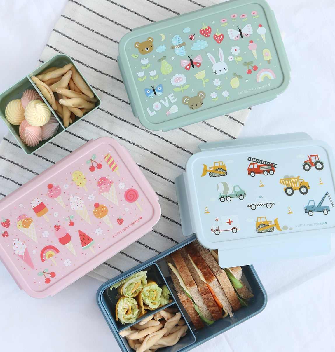 Bento Lunch Box / Little Lovley Compamy / Fahrzeuge 4