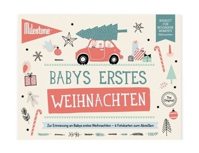 Baby Cards Milestone Weihnachten - Babys erstes Weihnachten